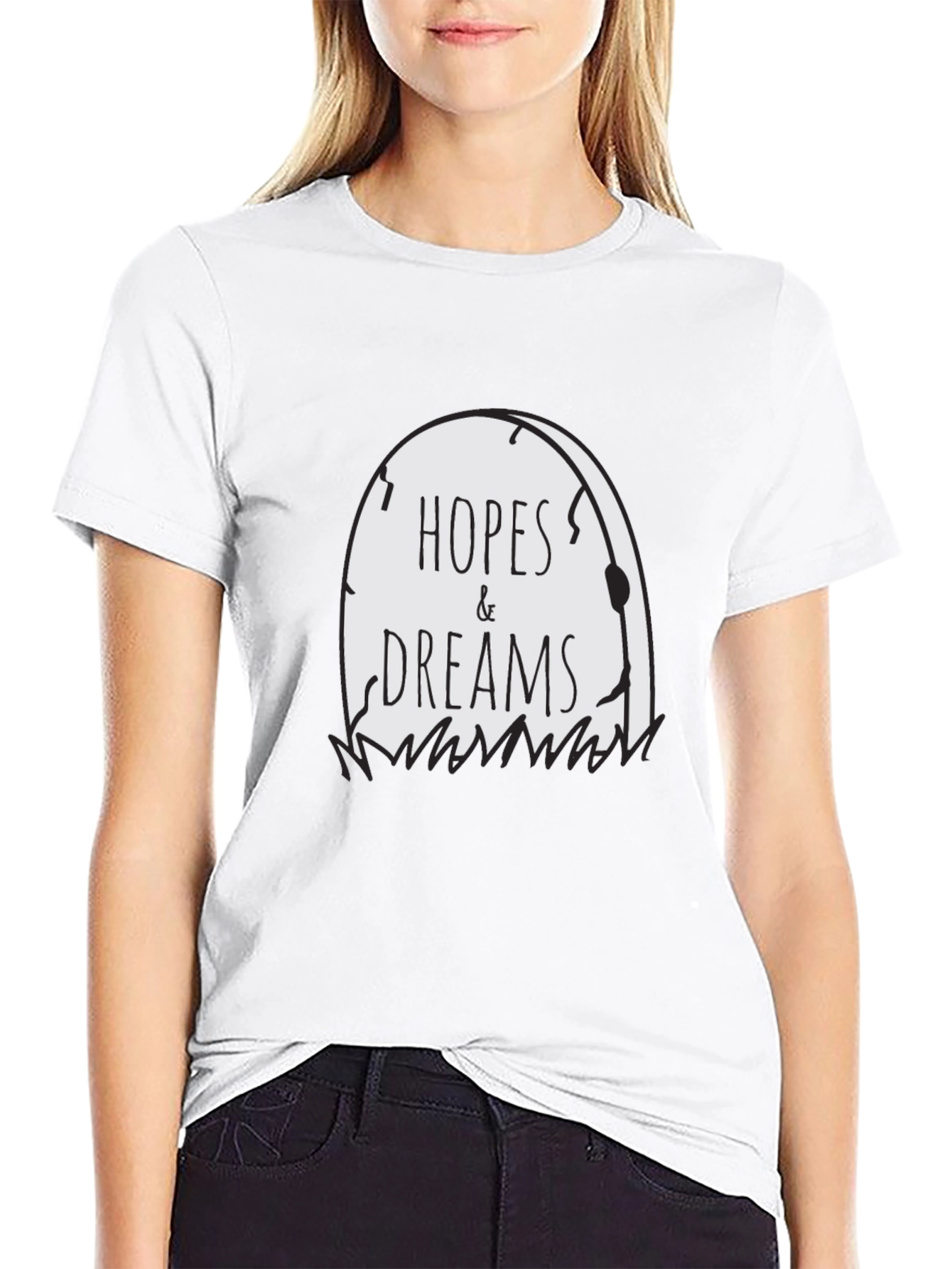 Hopes & Dreams Tombstone Graphic Tee - Black