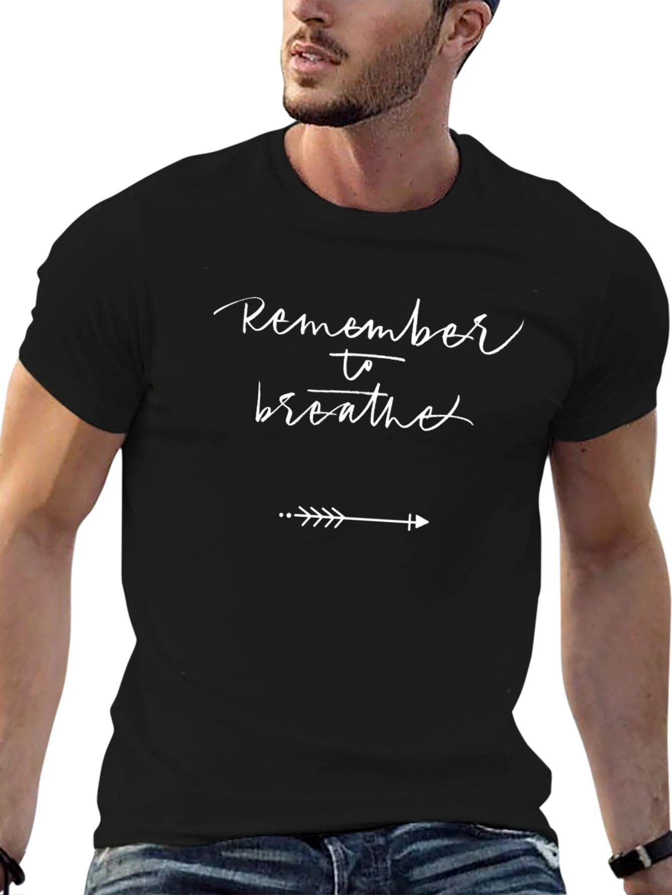 Remember to Breathe Graphic Tee - Relaxed Fit
