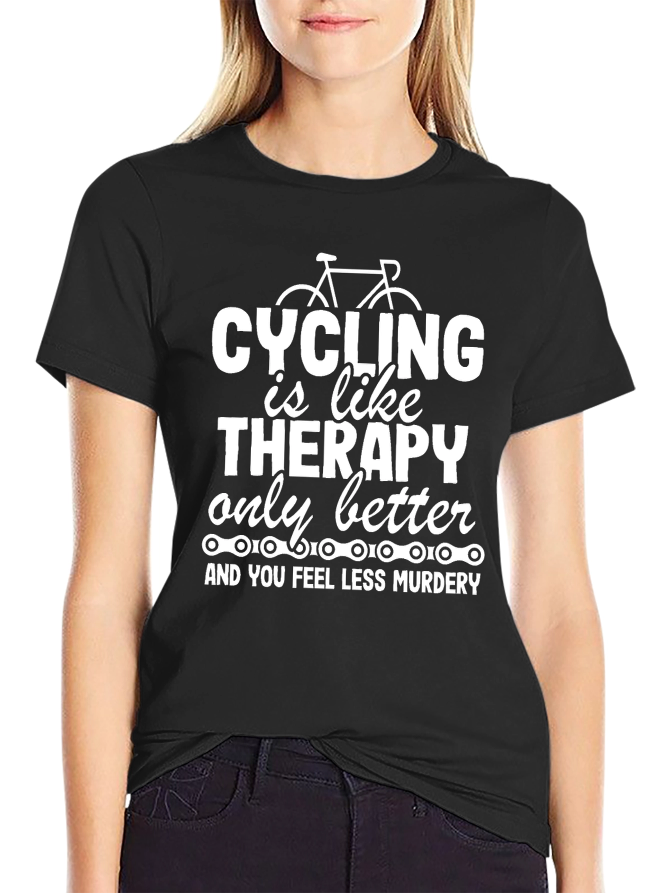 Cycling is Like Therapy T-Shirt