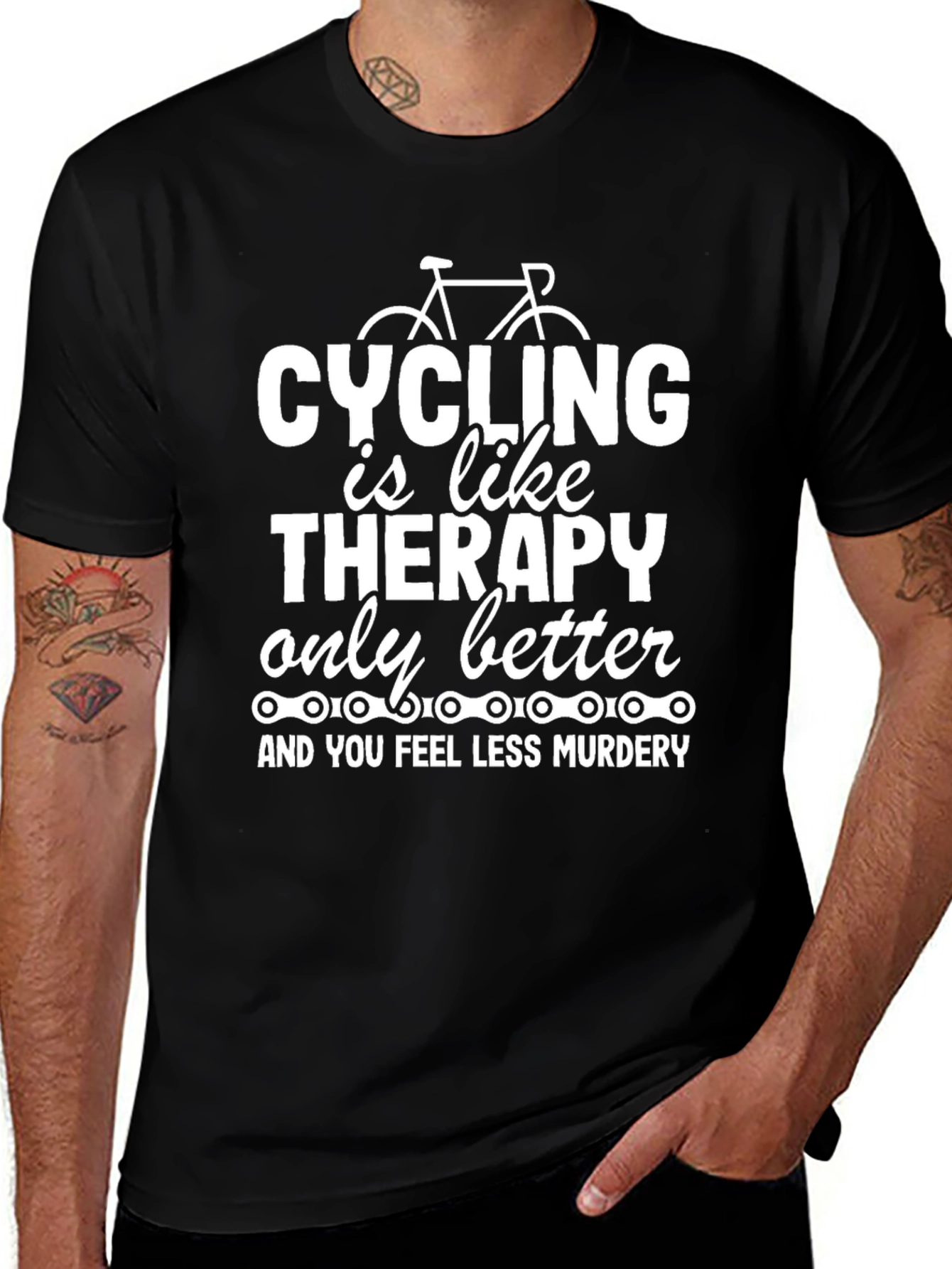 Cycling is Like Therapy T-Shirt