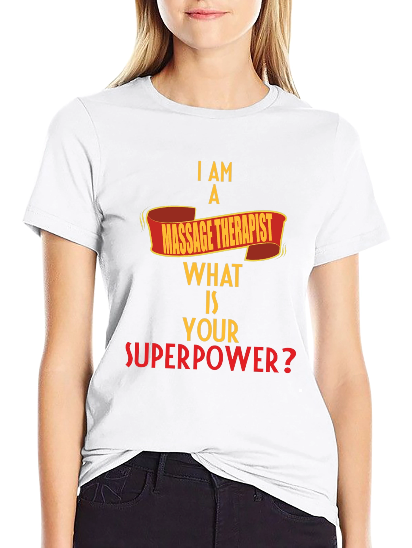 Massage Therapist Superpower T-Shirt Funny Gift Tee