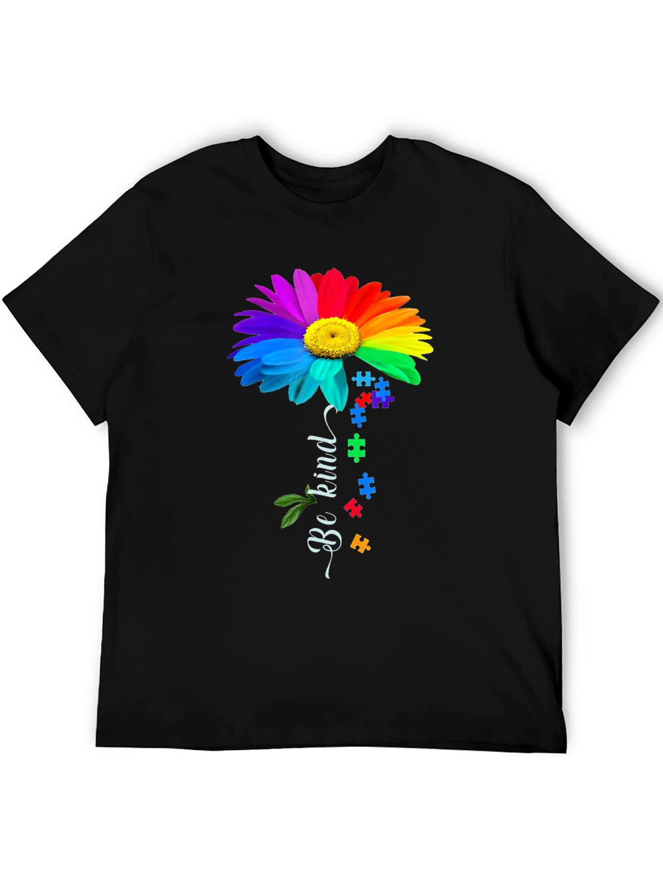 Be Kind Rainbow Autism Awareness T-Shirt