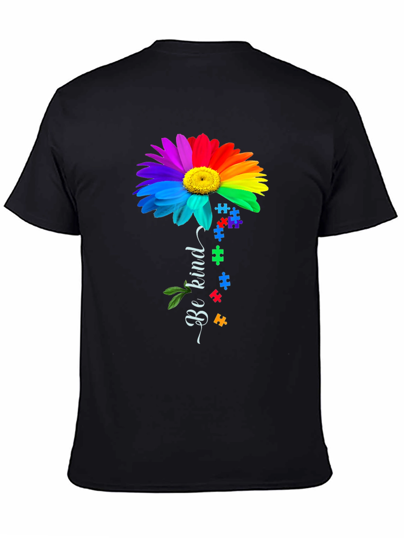 Be Kind Rainbow Autism Awareness T-Shirt