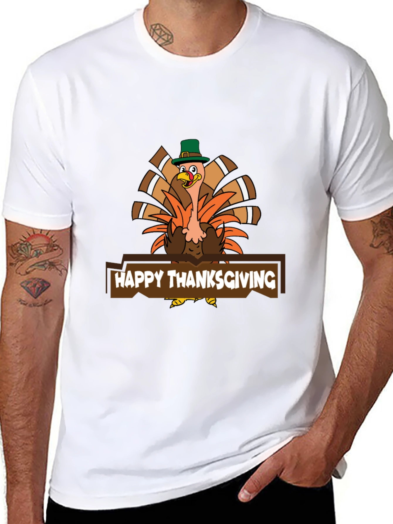 Thanksgiving Turkey T-Shirt - Holiday Graphic Tee