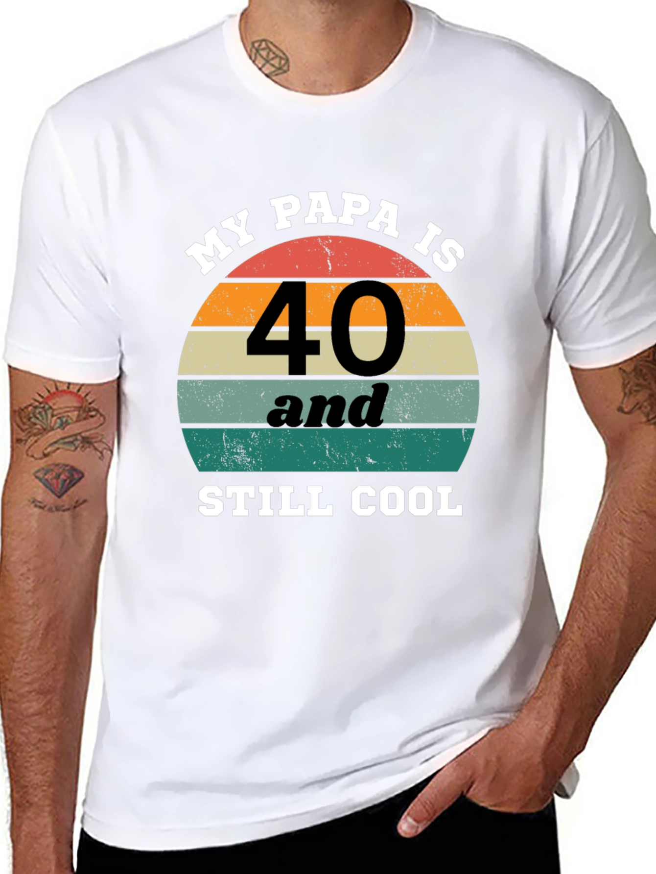 My Papa Is 40 and Still Cool T-Shirt