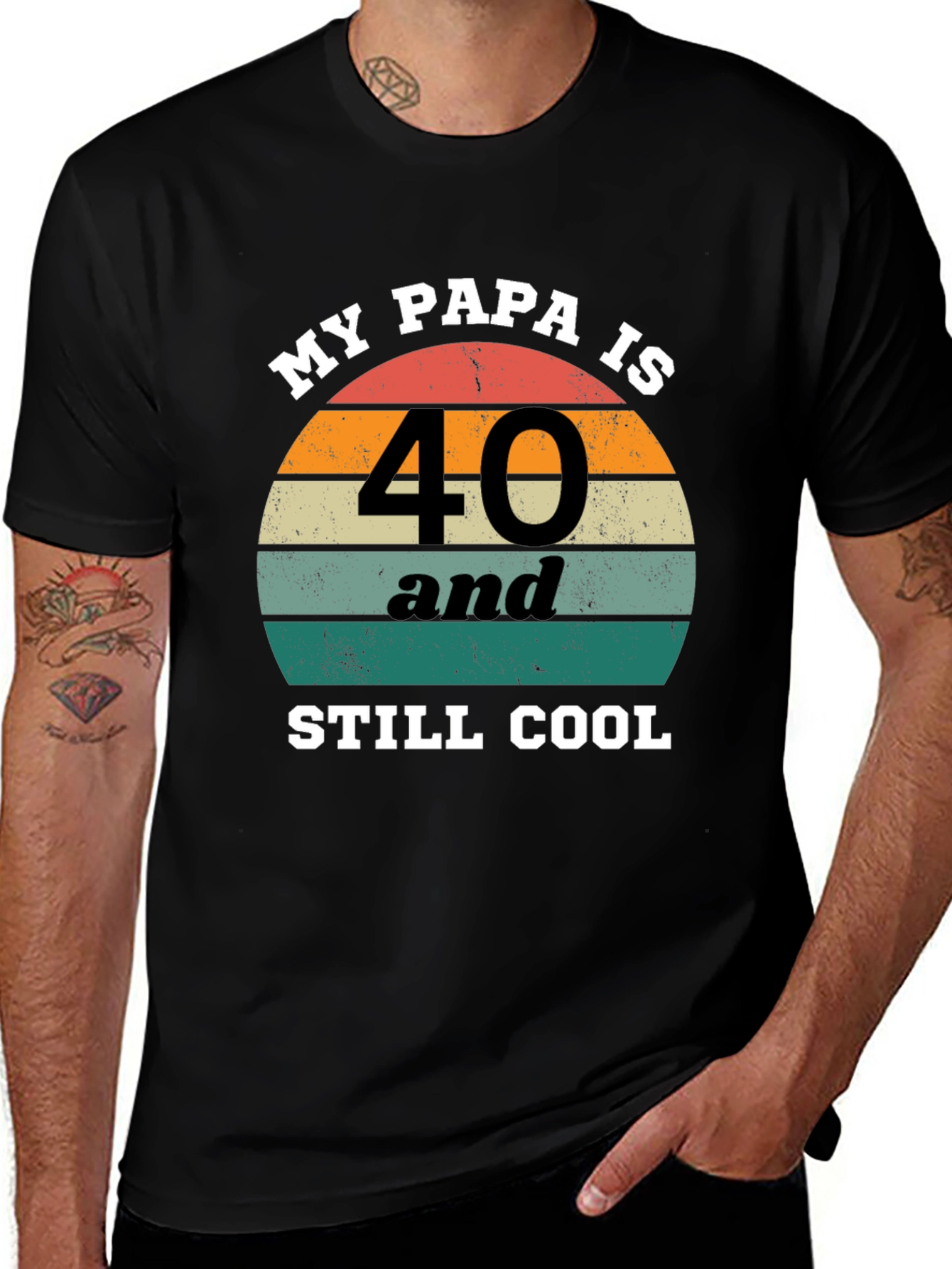 My Papa Is 40 and Still Cool T-Shirt