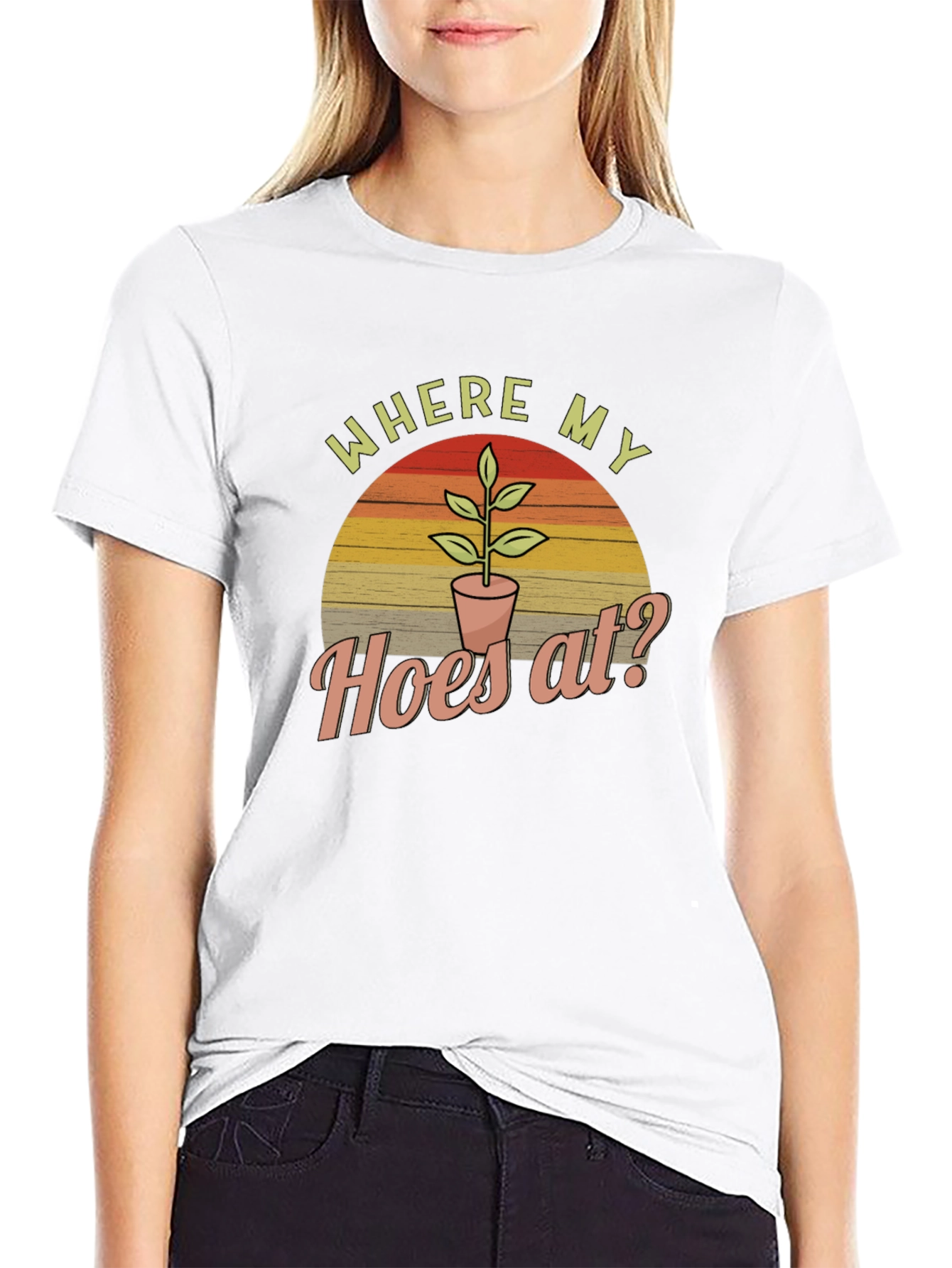 Where My Hoes At? Mens Graphic Tee