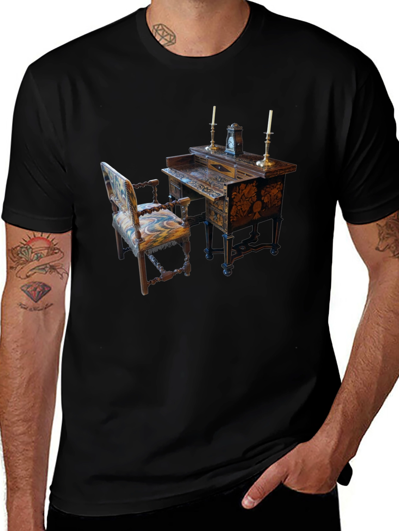 Antique Desk and Chair Graphic Tee