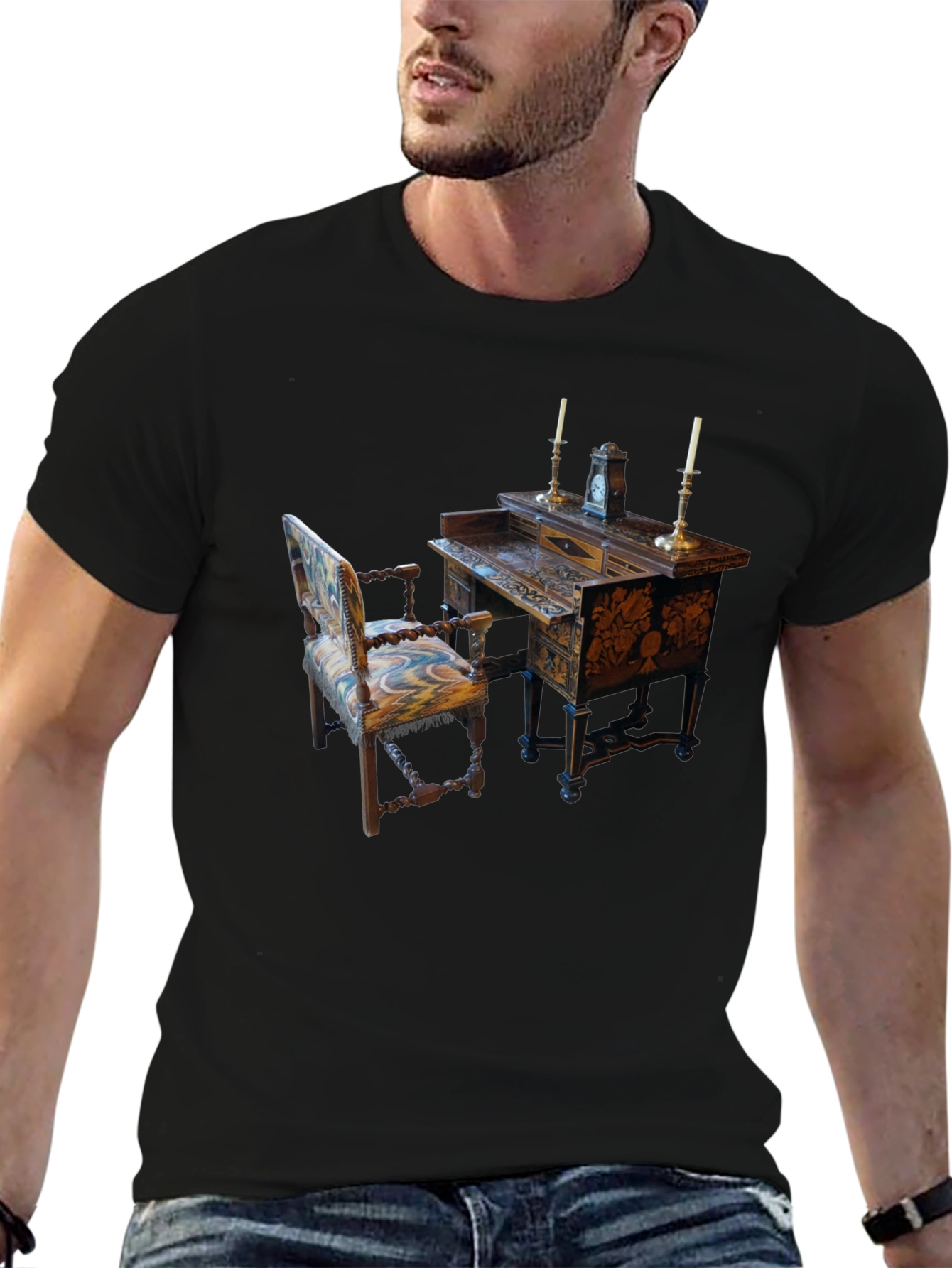 Antique Desk and Chair Graphic Tee