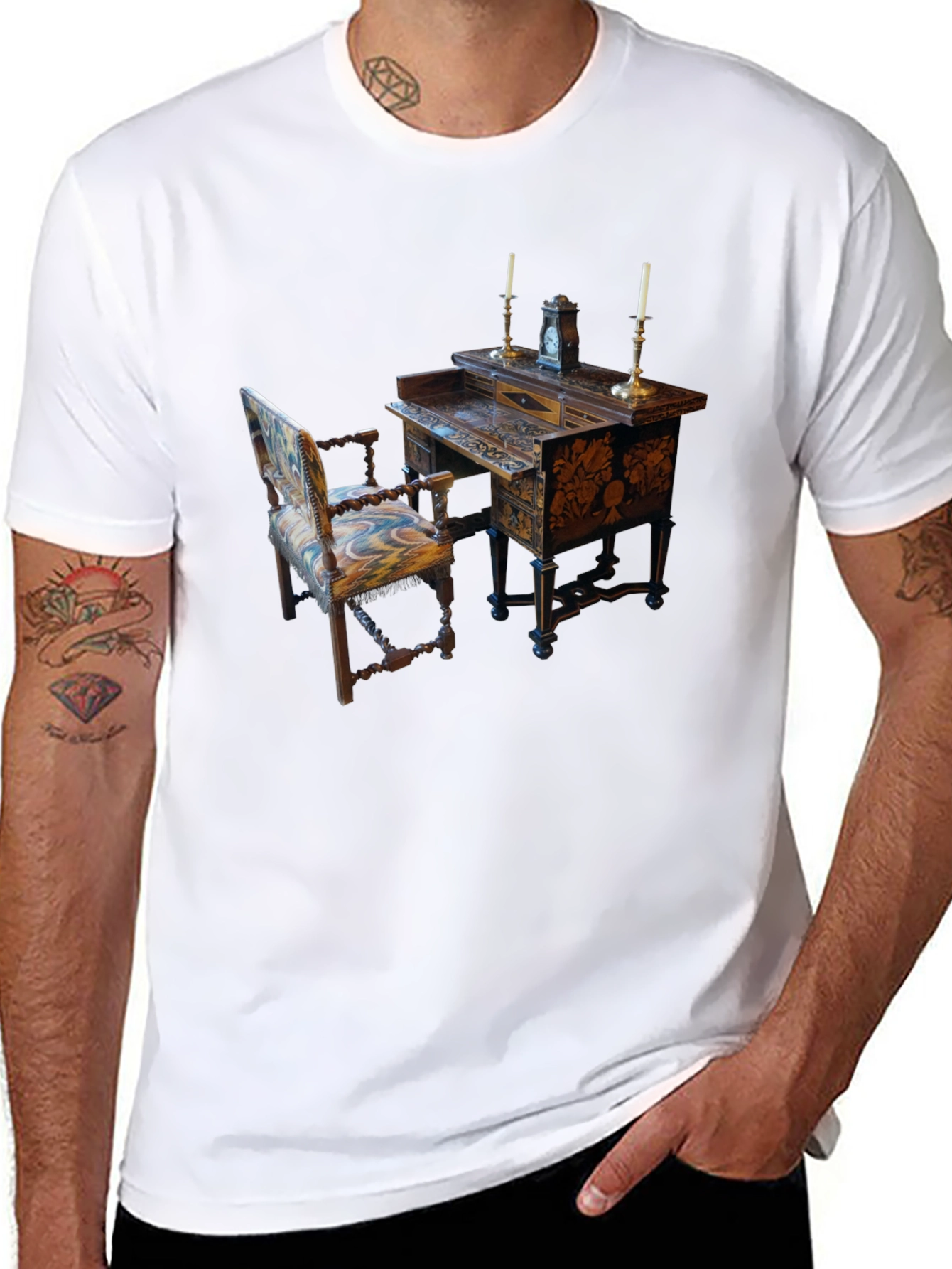 Antique Desk and Chair Graphic Tee
