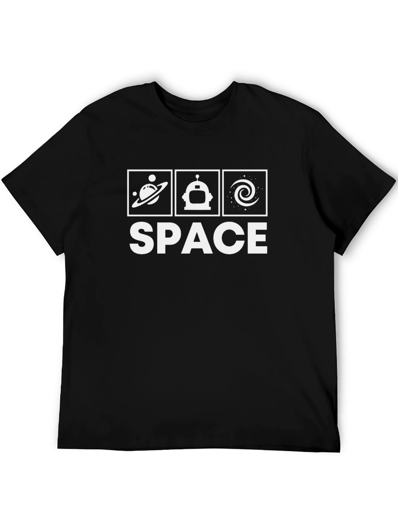Space Graphic Black T-Shirt