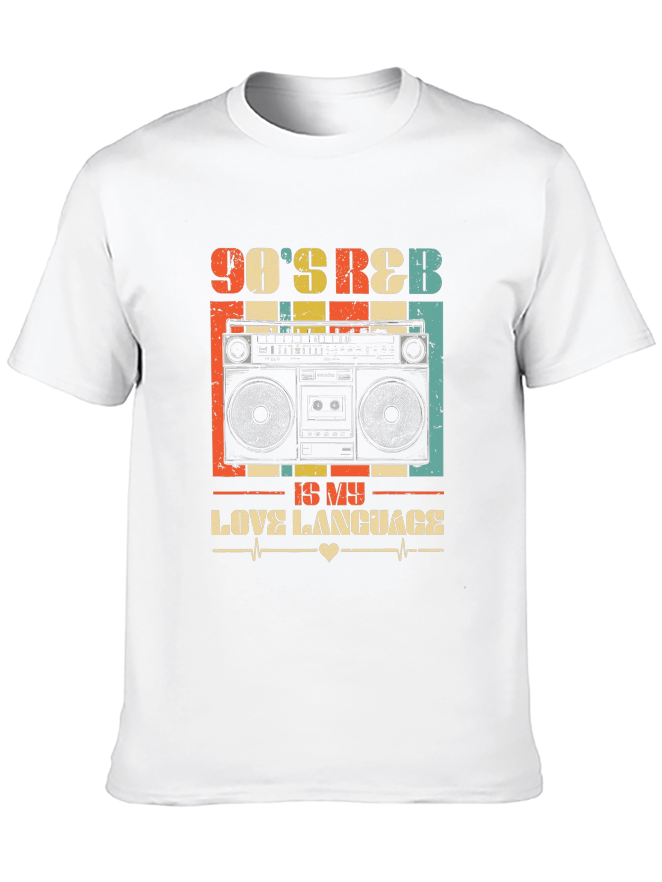 90s Retro Boombox Graphic Tee