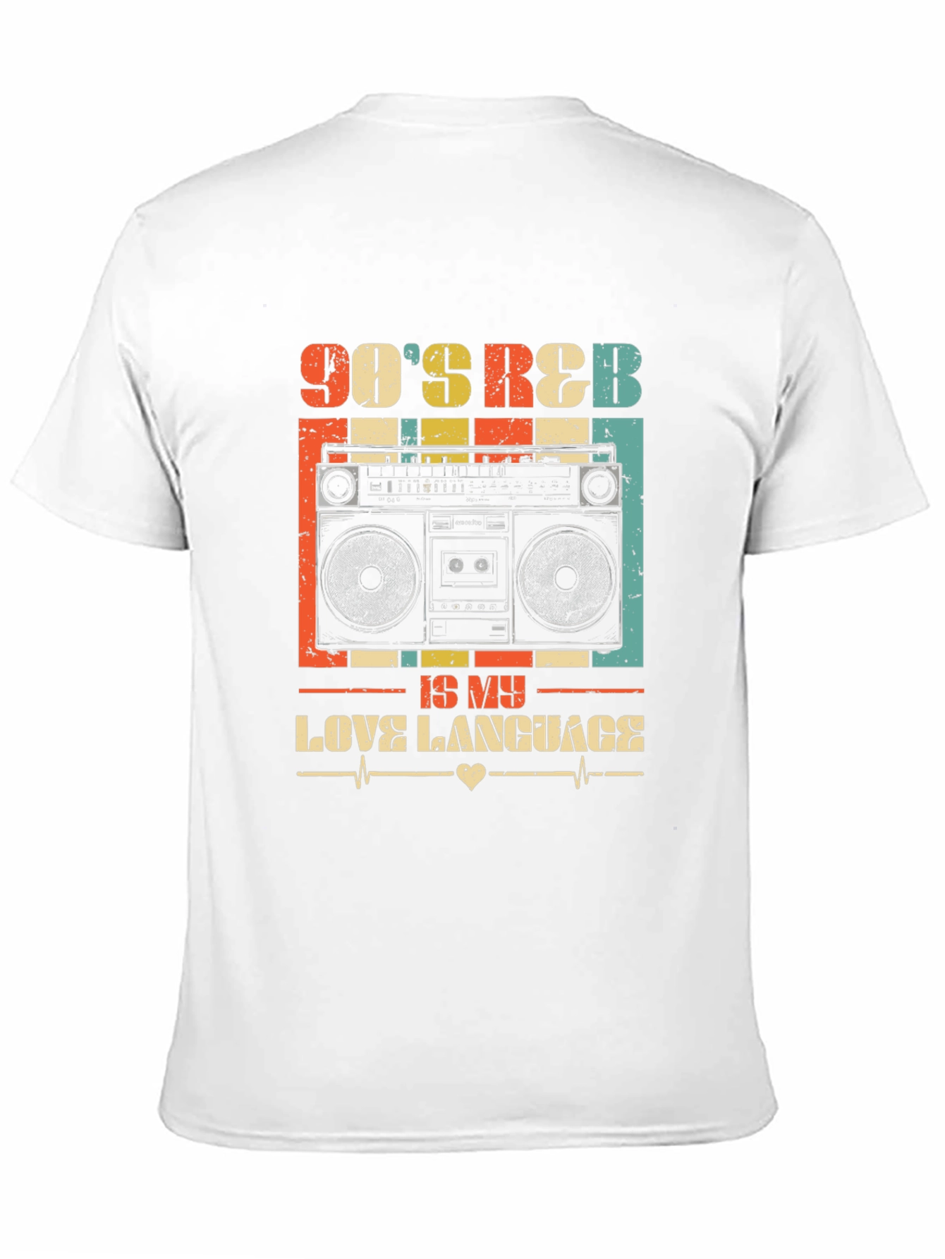 90s Retro Boombox Graphic Tee