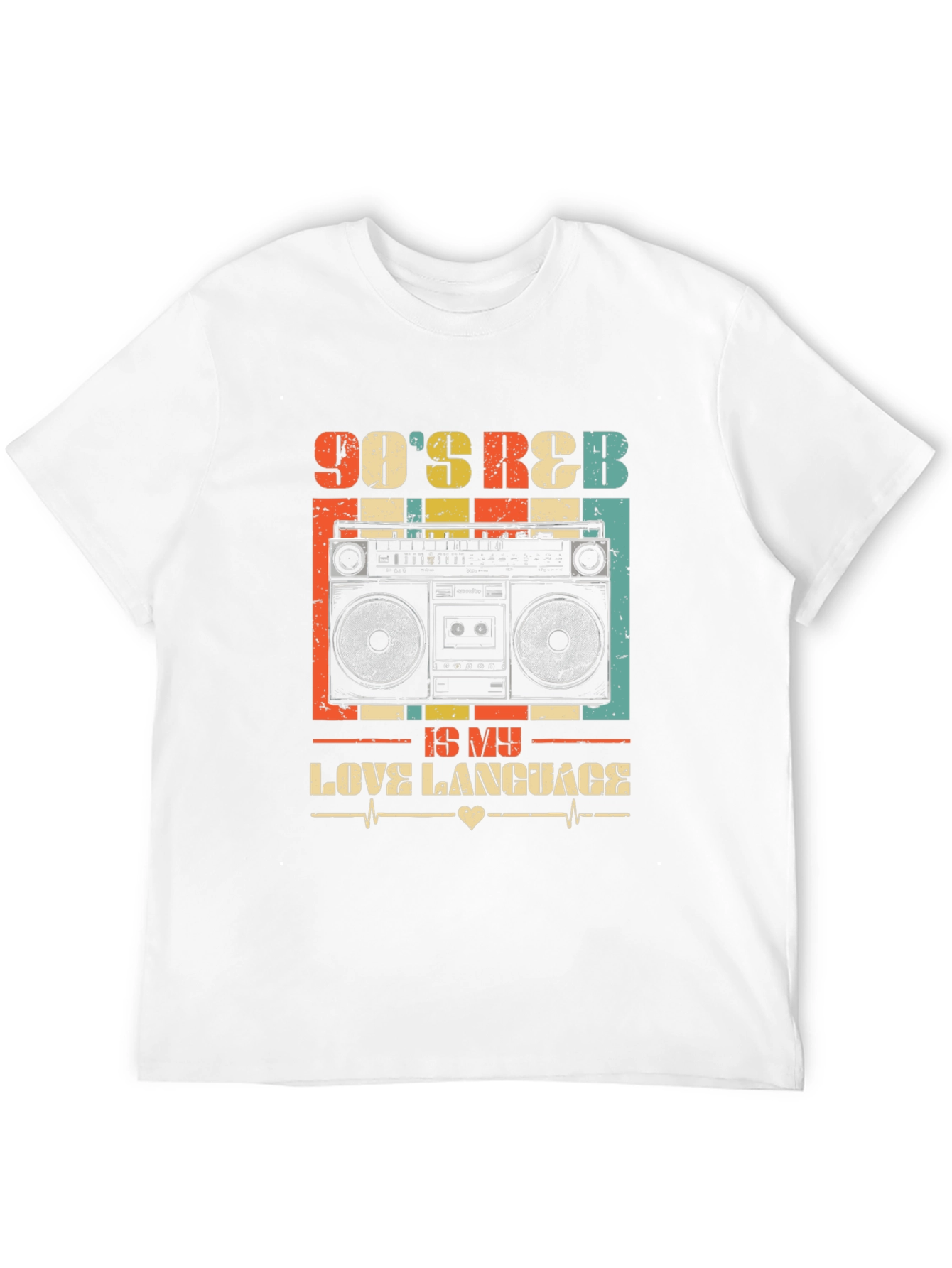 90s Retro Boombox Graphic Tee