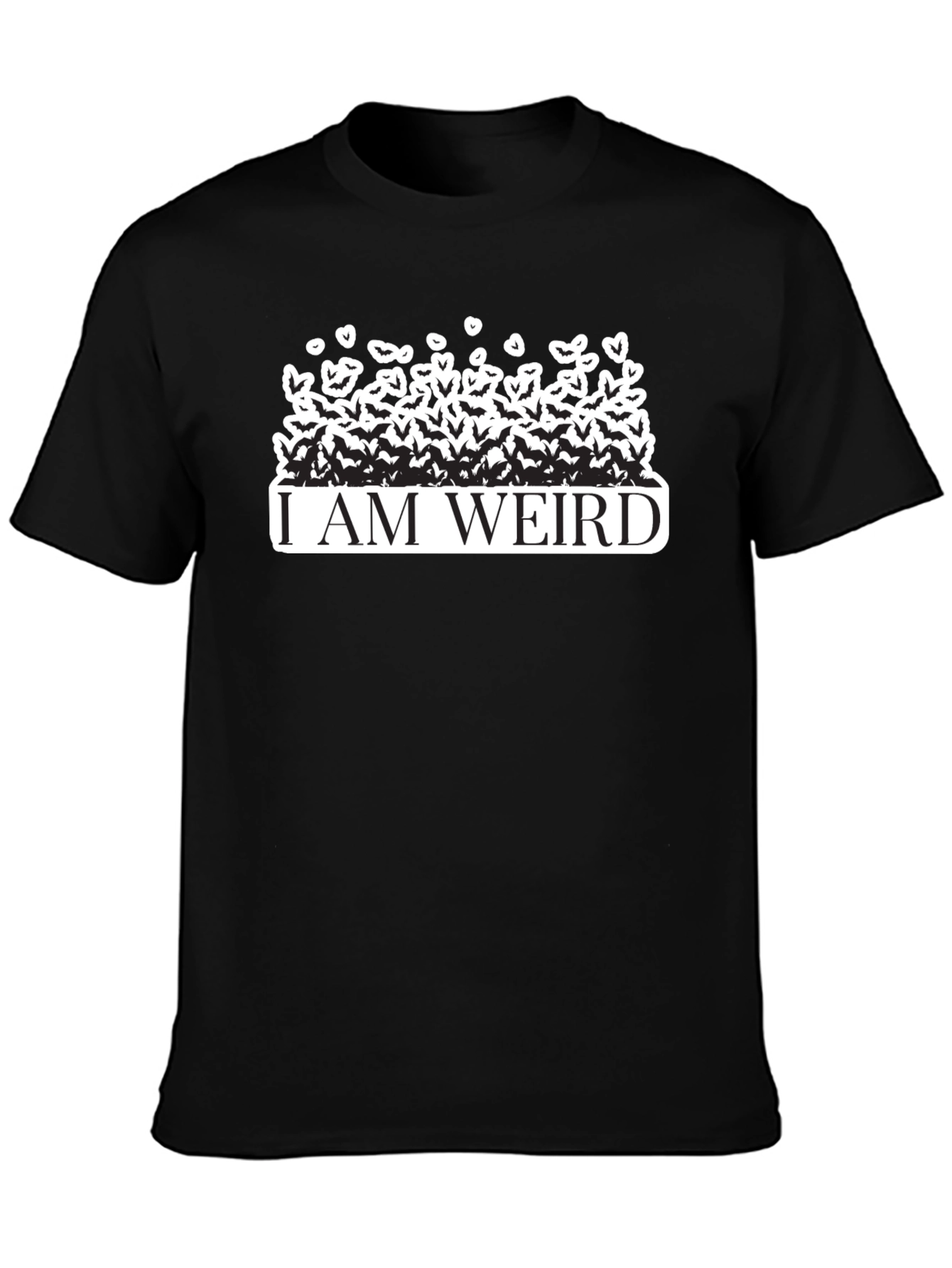 I am Weird Bats & Hearts Graphic Tee