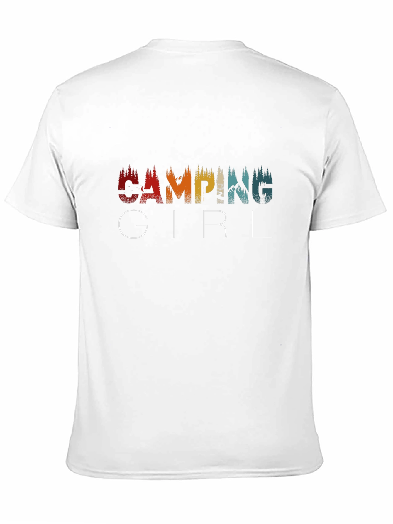 Camping Girl Tee - Nature Adventure T-Shirt