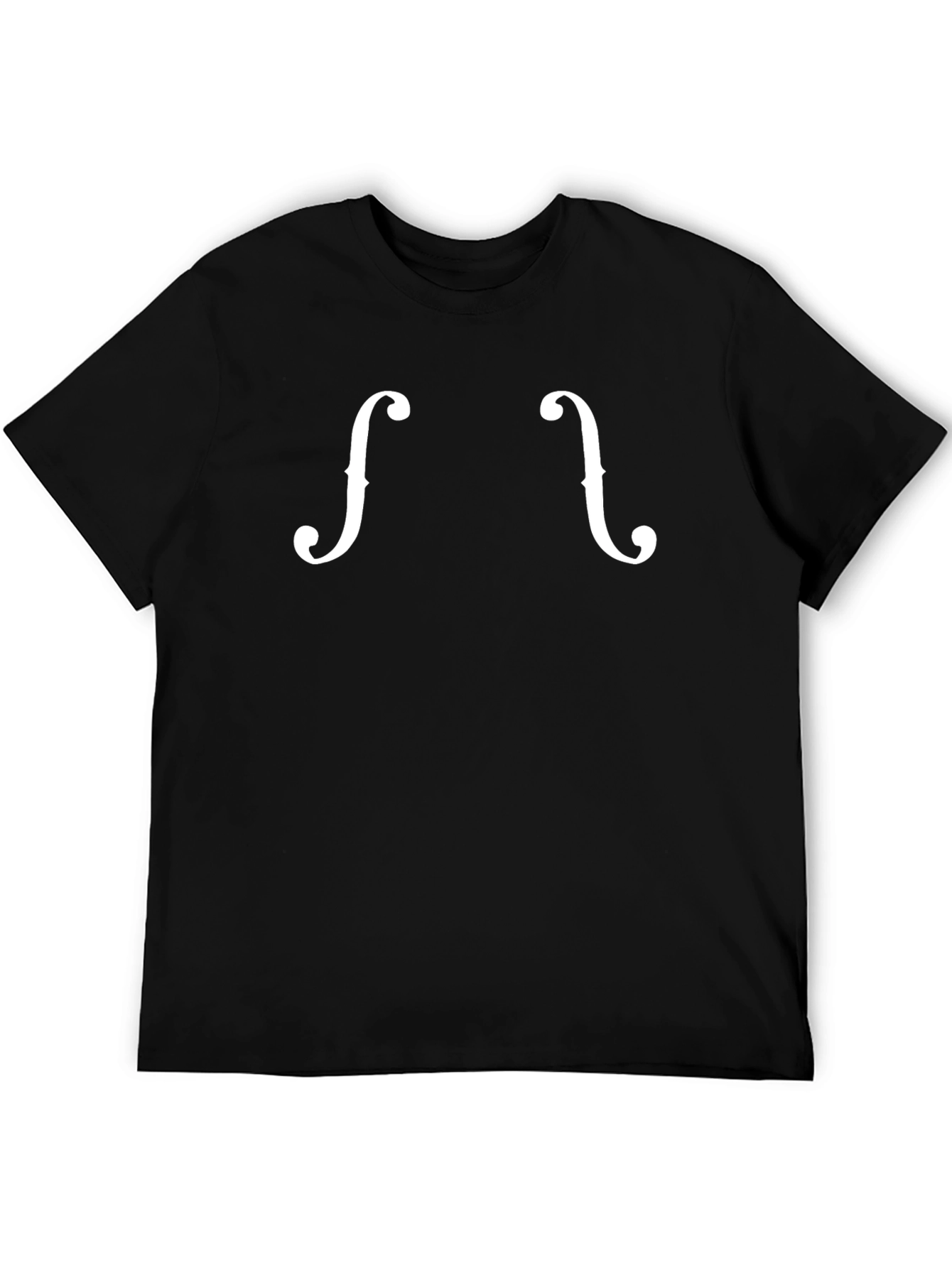 Violin F-Hole Graphic Tee - Black