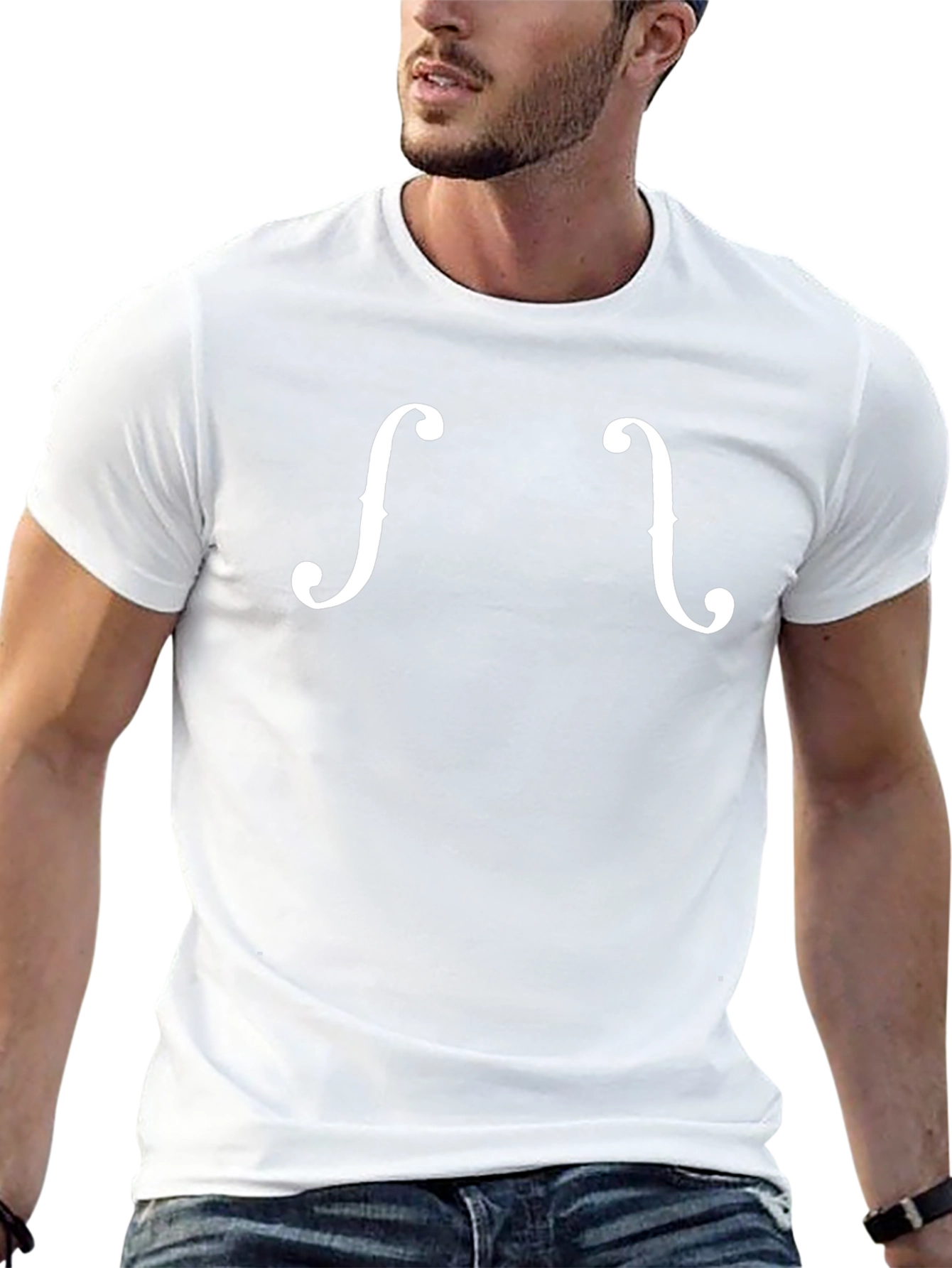 Violin F-Hole Graphic Tee - Black
