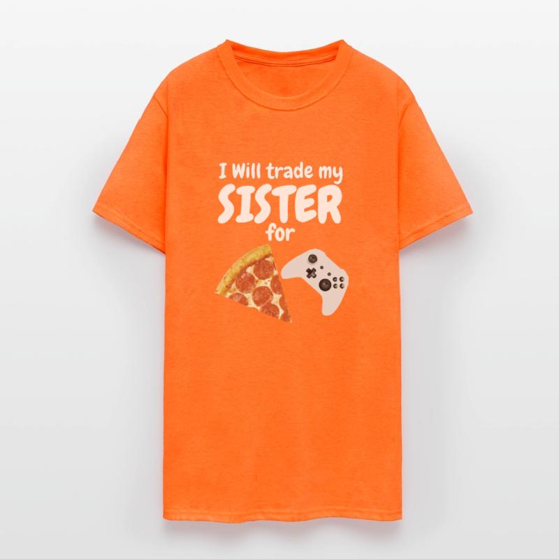 Gamer Brother Sister Love Pizza Boys Video Game