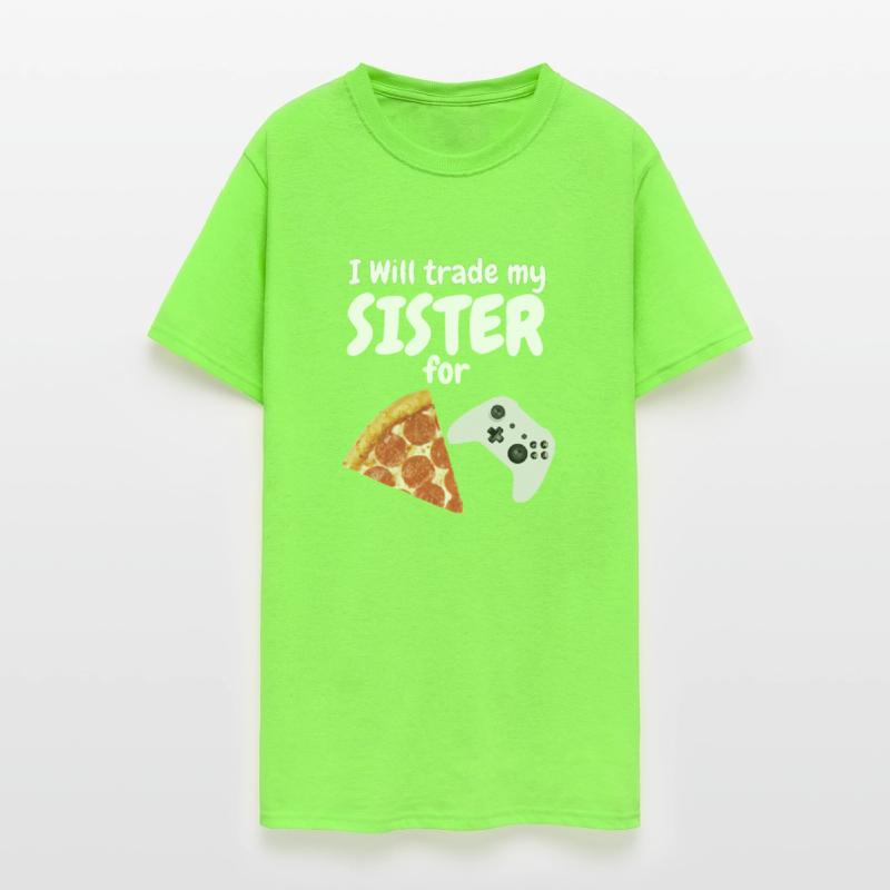 Gamer Brother Sister Love Pizza Boys Video Game