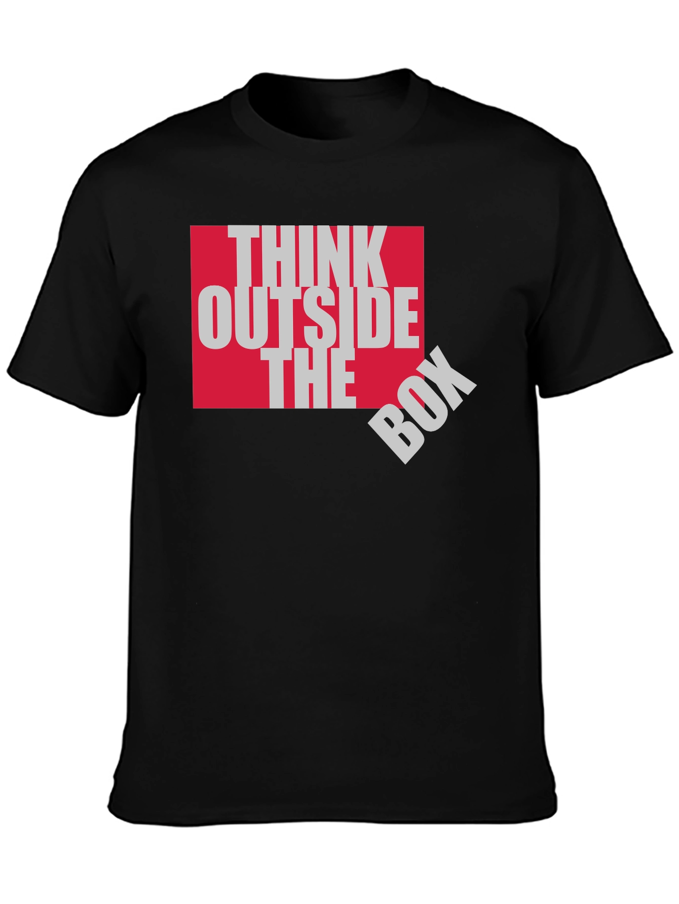 Think Outside the Box Graphic Tee - Black