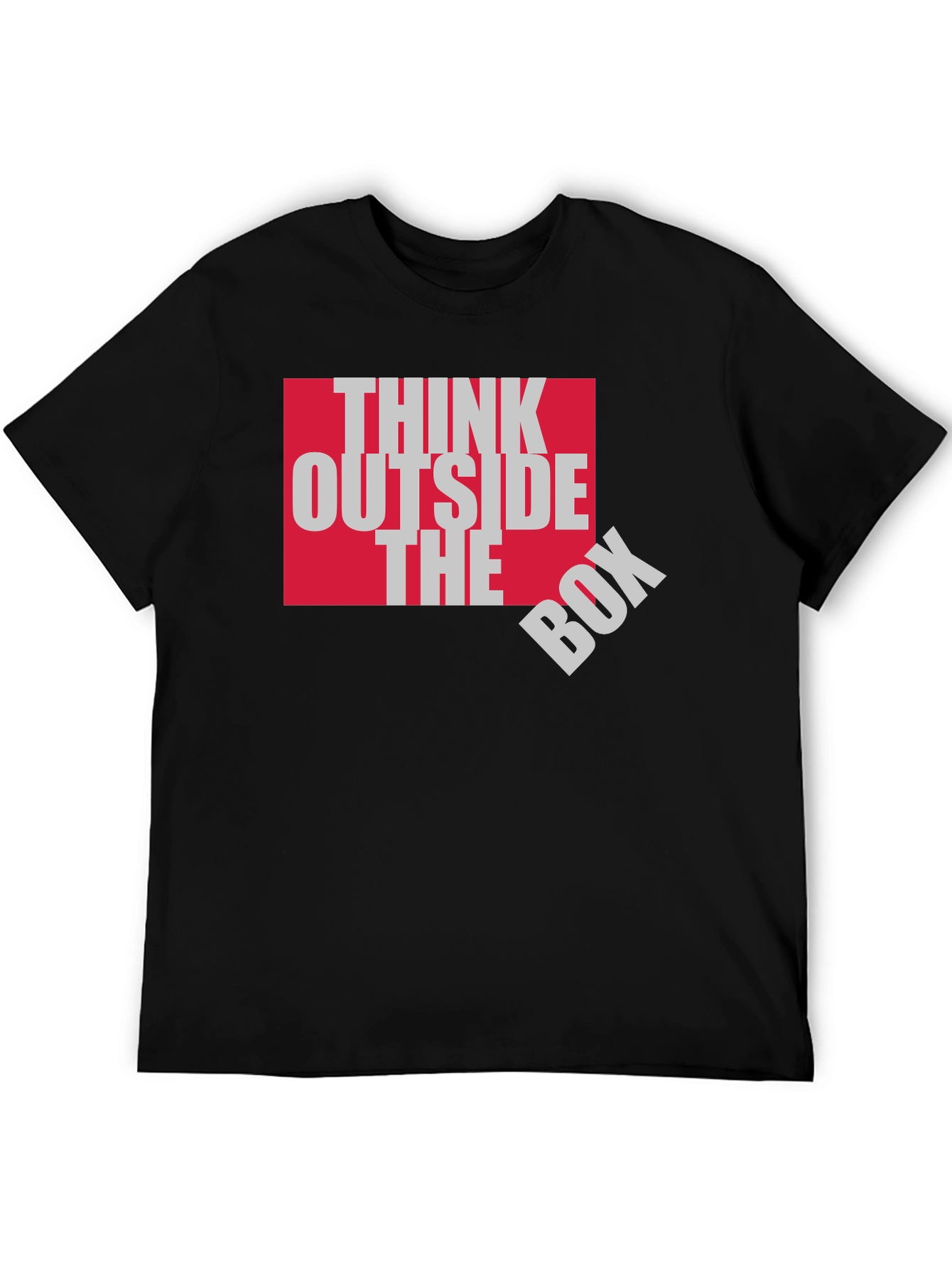 Think Outside the Box Graphic Tee - Black