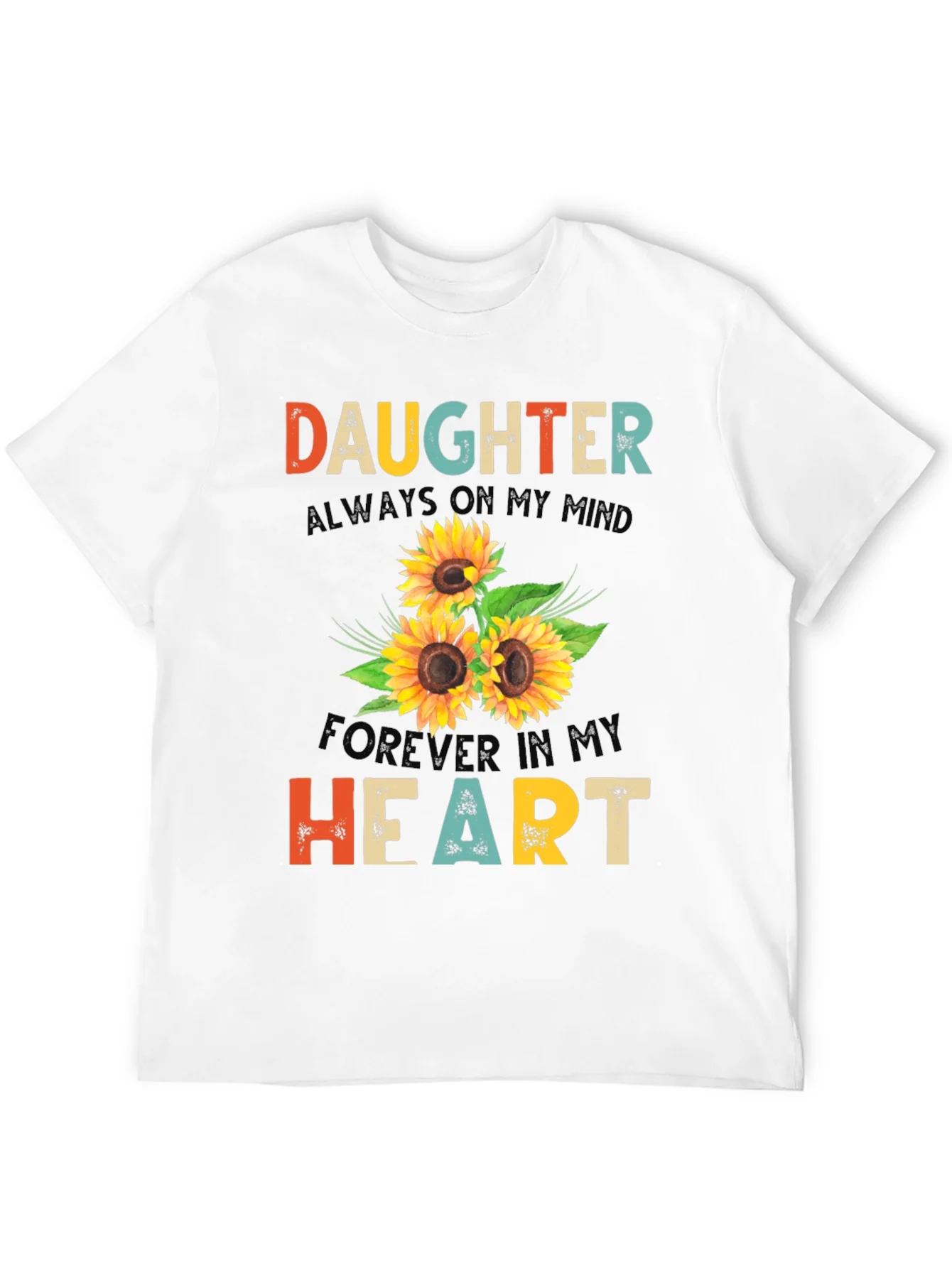 Daughter Sunflower Graphic T-Shirt