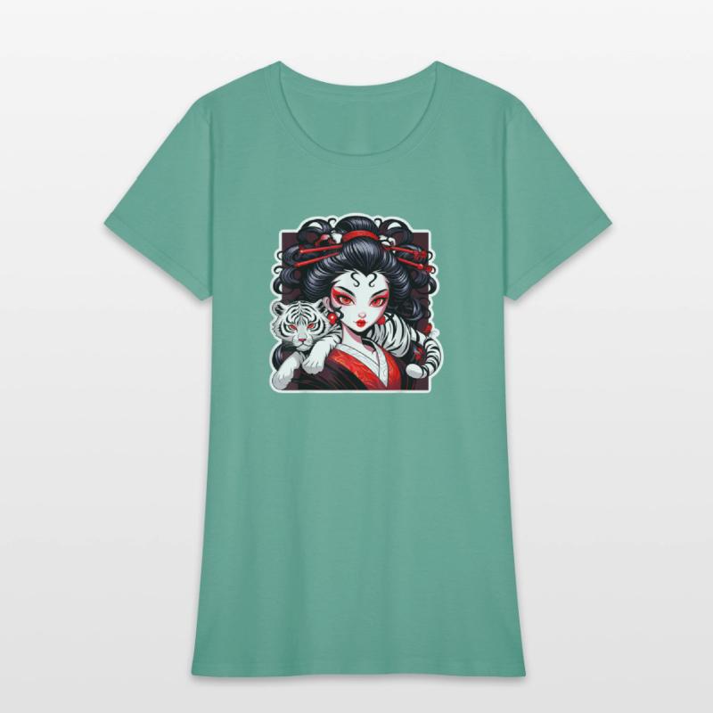 Geisha Tattoo Inspired Graphic