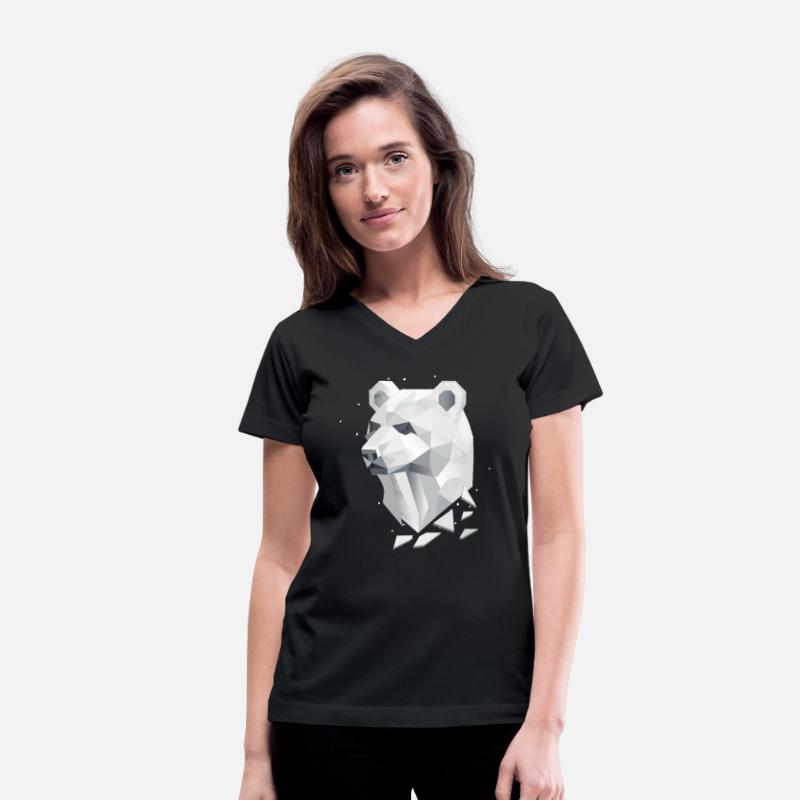 Geometric Bear Head - Strength and Calm