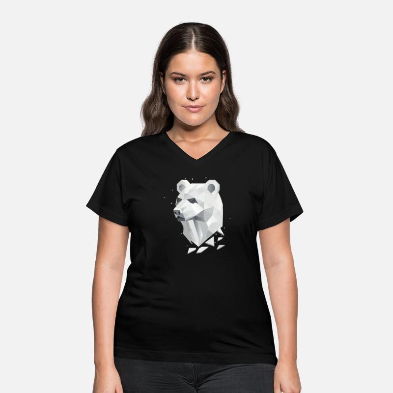 Geometric Bear Head - Strength and Calm