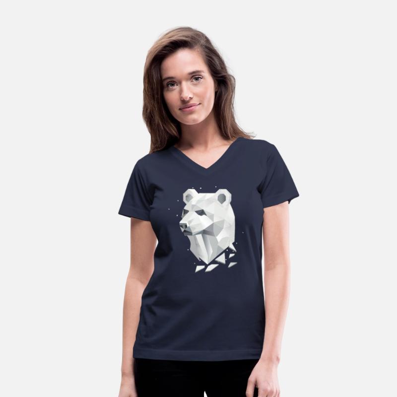 Geometric Bear Head - Strength and Calm