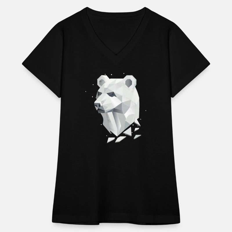 Geometric Bear Head - Strength and Calm
