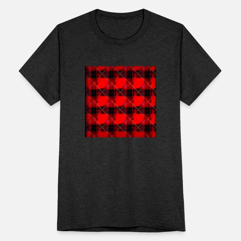 Get the Look Bold Red Tartan T-Shirt