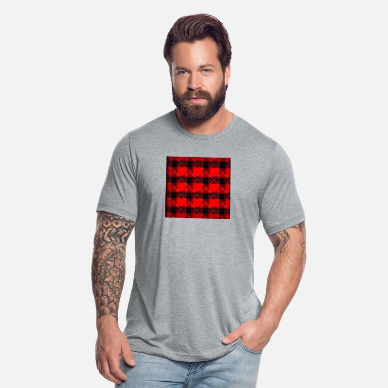 Get the Look Bold Red Tartan T-Shirt