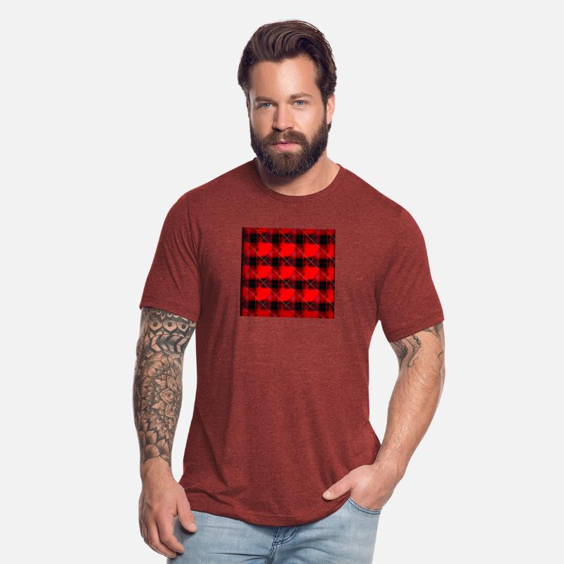 Get the Look Bold Red Tartan T-Shirt