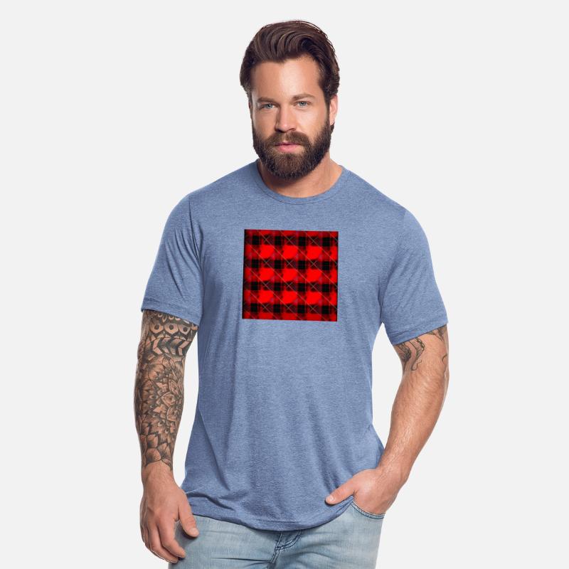 Get the Look Bold Red Tartan T-Shirt