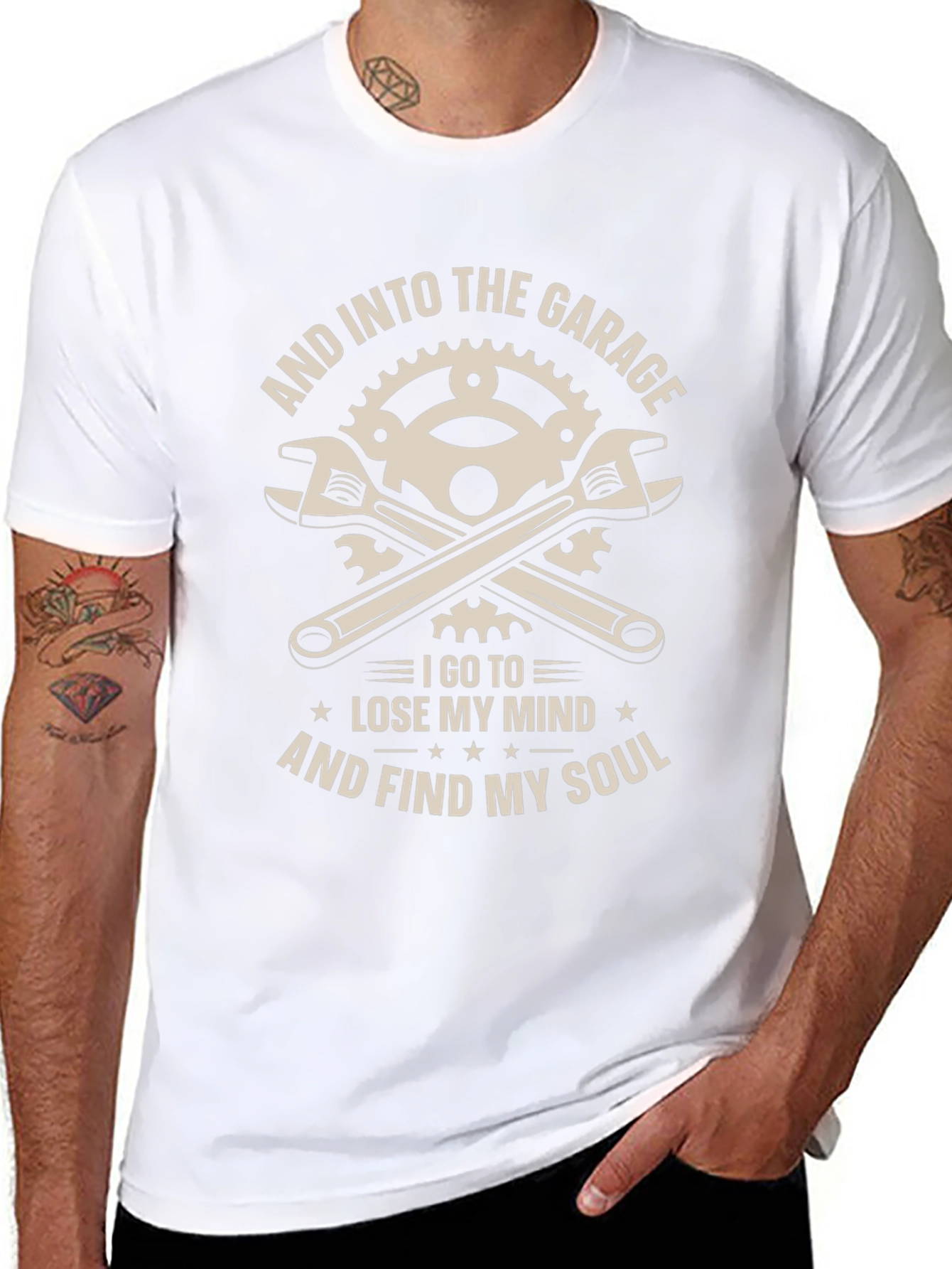 Garage Mind & Soul T-Shirt: Mechanic Auto Repair Biker