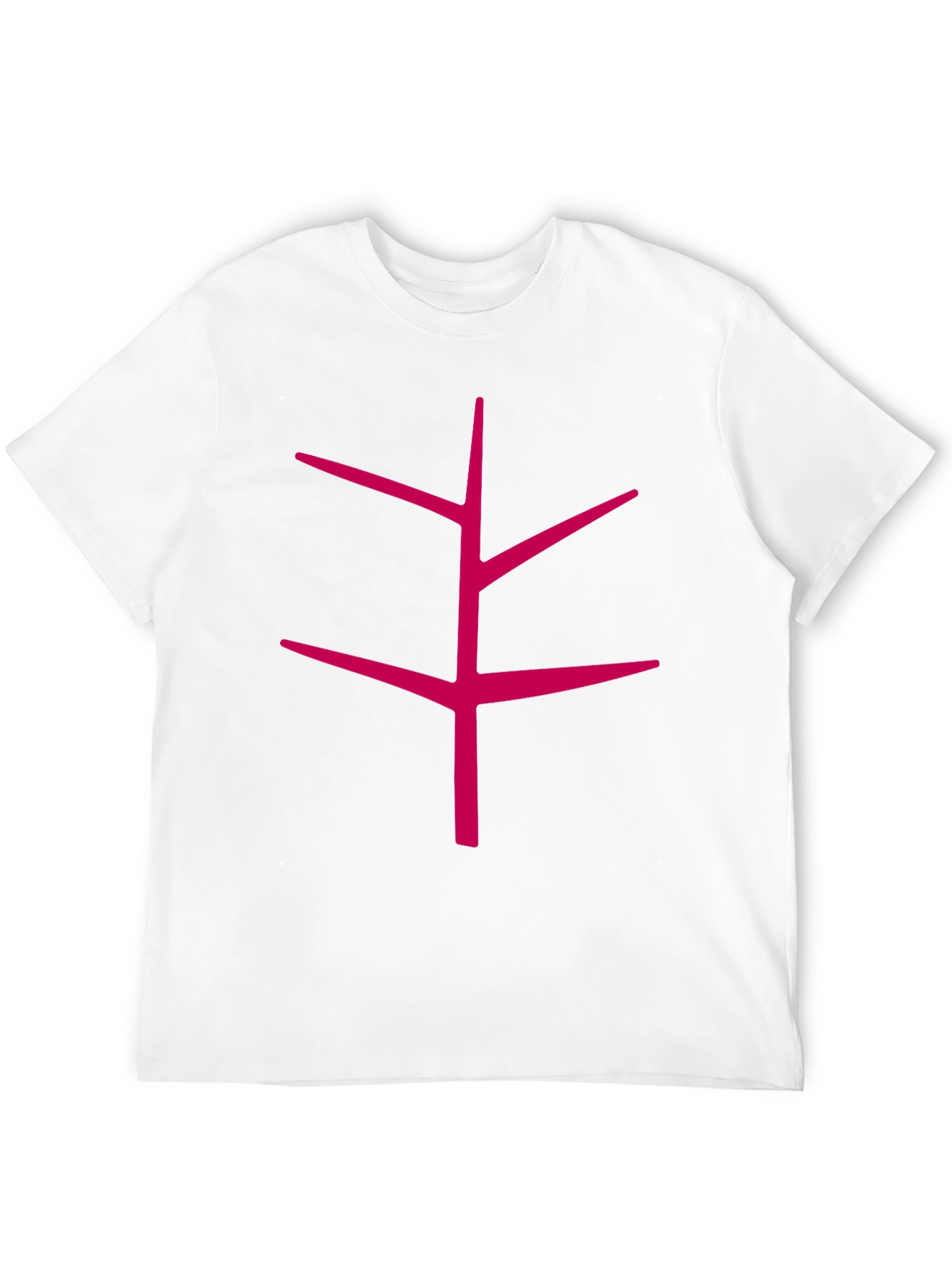 Modern Tree Branch Graphic Black T-Shirt