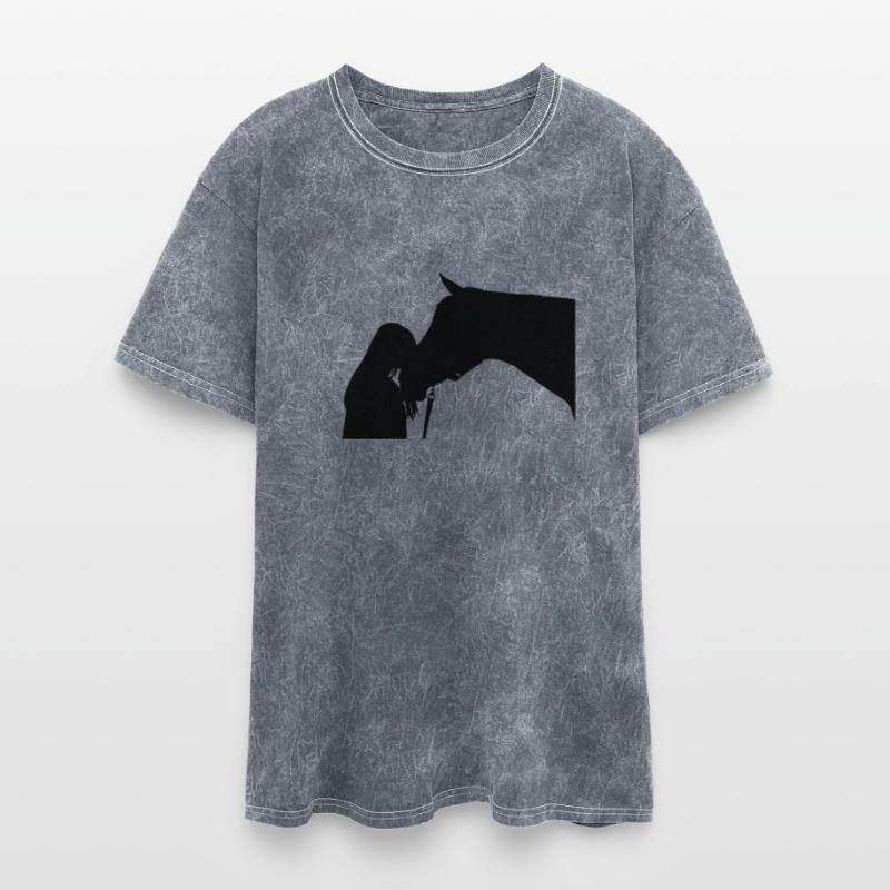 Girl And Horse Silhouette