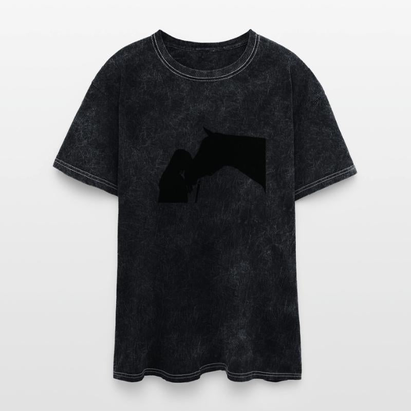 Girl And Horse Silhouette