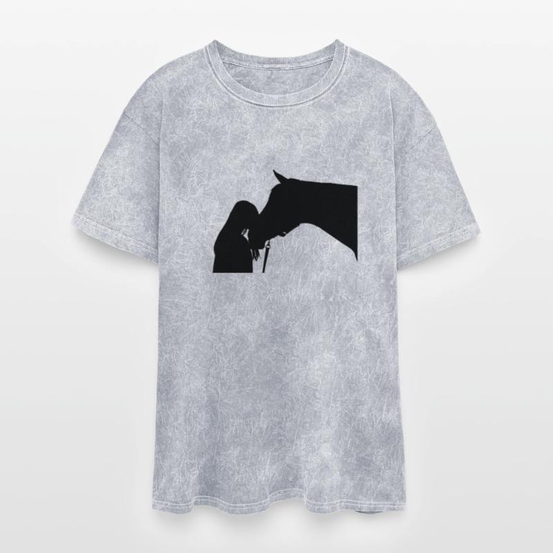 Girl And Horse Silhouette