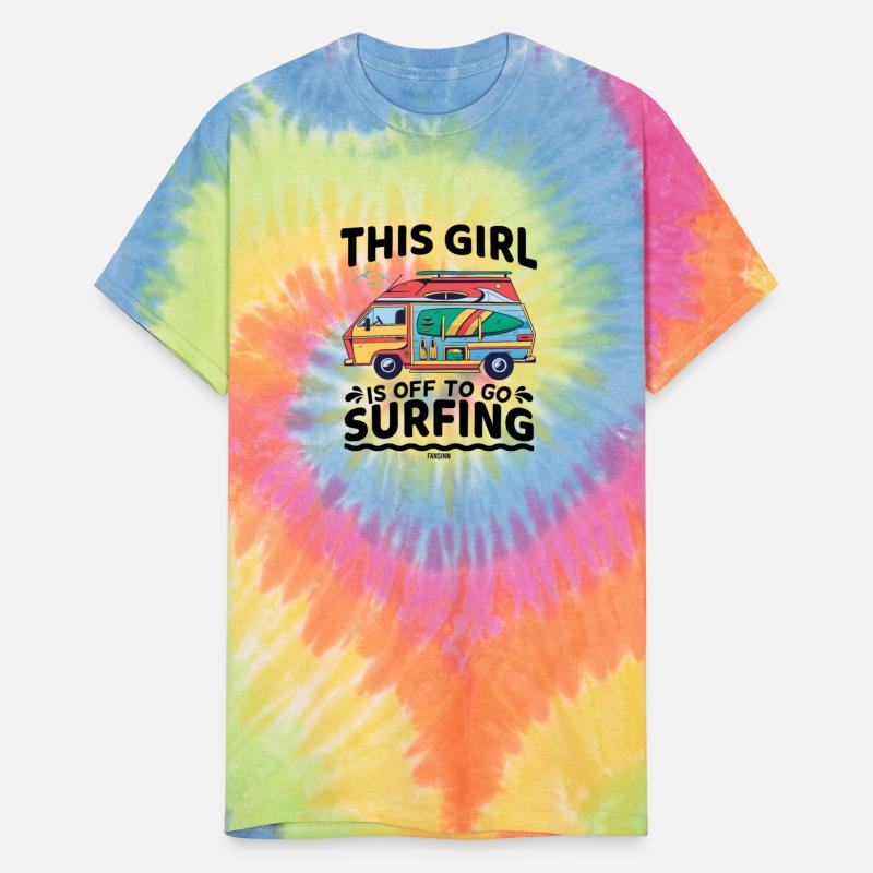 Girls surfing SUP Camping