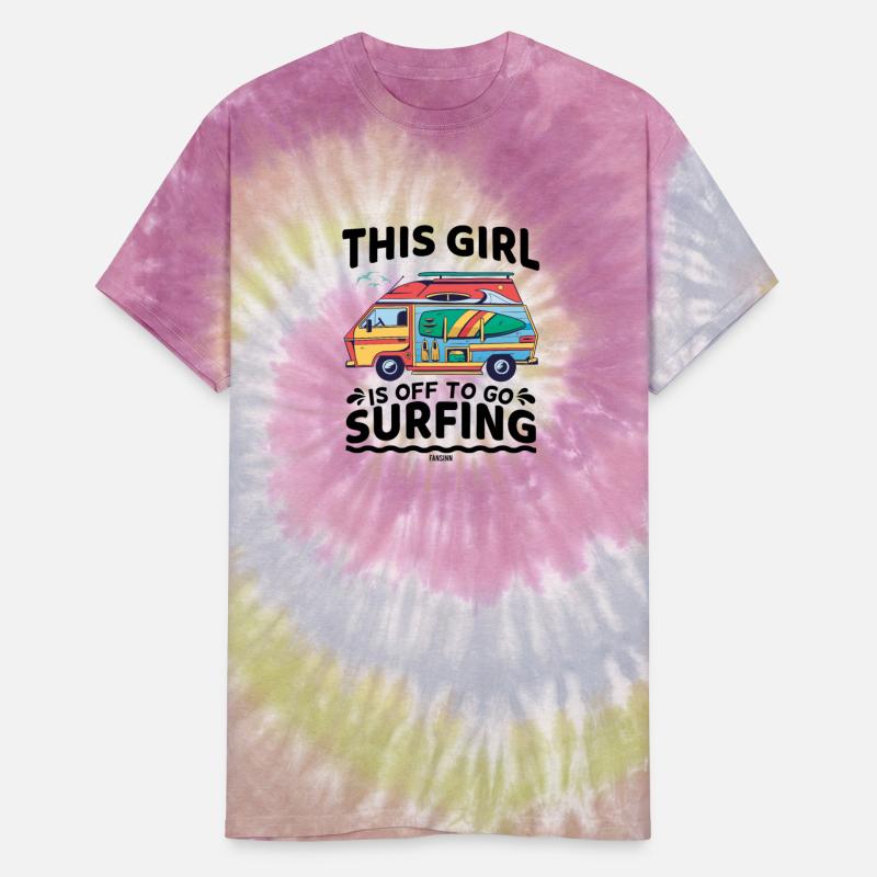Girls surfing SUP Camping