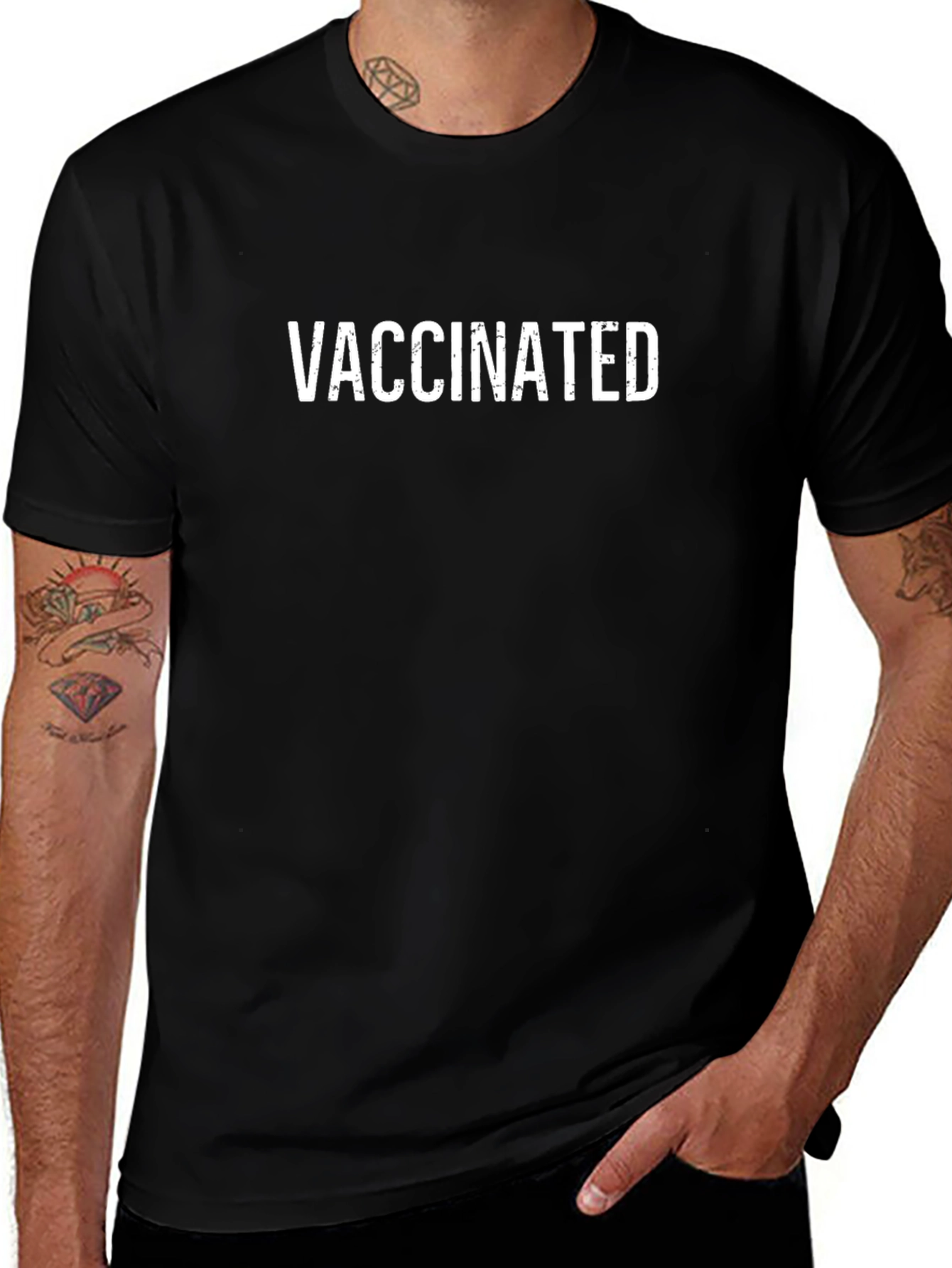 Vaccinated Graphic Tee - Modern Comfort