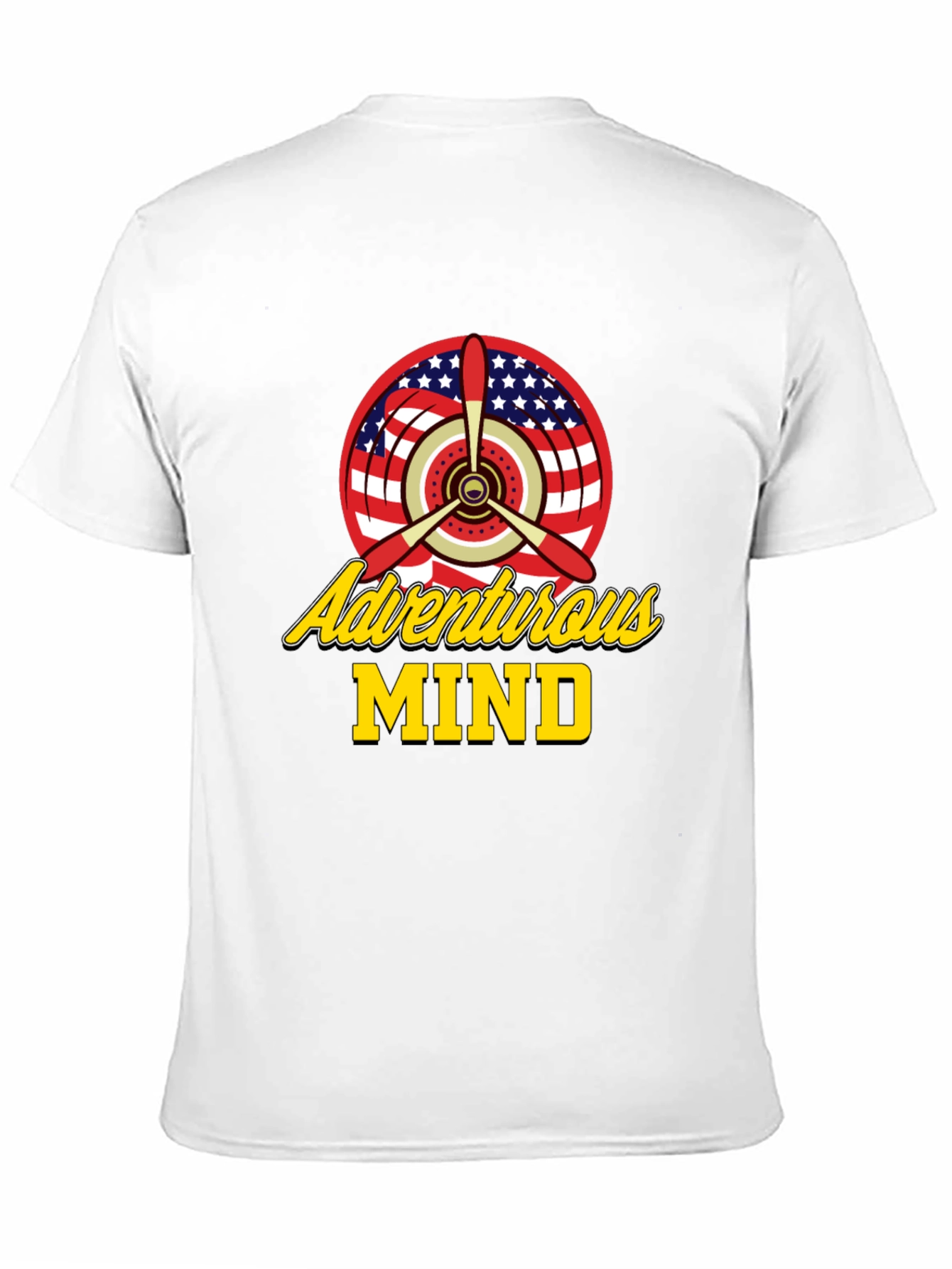 Adventurous Mind Airplane Propeller T-Shirt