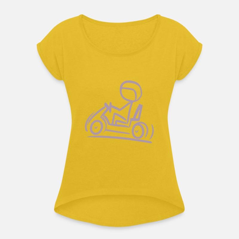 Go-Kart Silhouette Stick Figure Line Drawing