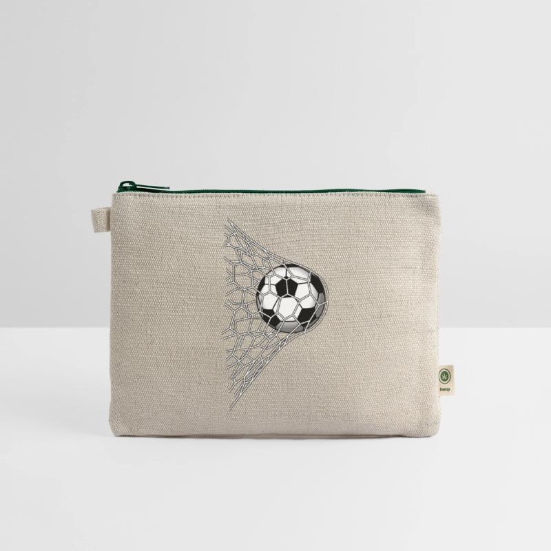 goal soccer ball in net