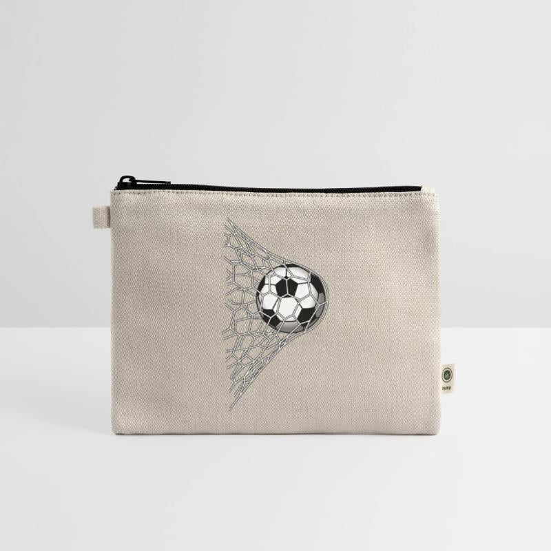 goal soccer ball in net