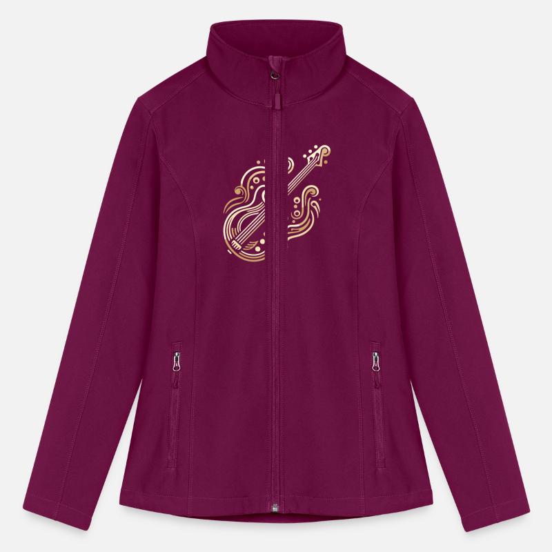 Golden Art Deco Bass Guitar