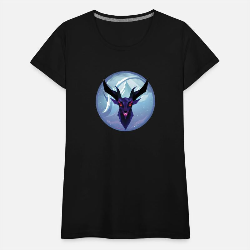 Gothic Deer Goat Red Eyes